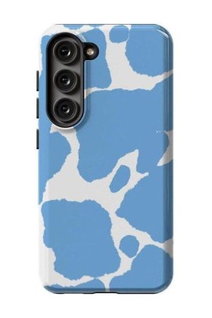 Current MOOd | Light Blue Cow Print Samsung Case