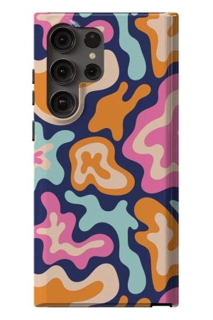 Midnight Color Splash | Abstract Retro Samsung Case