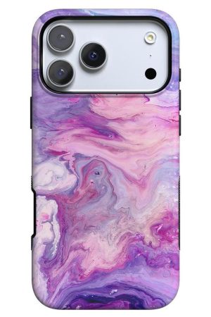 Tie Dying Over You | Purple Marble iPhone Case