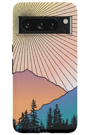 Golden Hour | Mountain Sunset Google Pixel Case