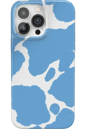 Current MOOd | Light Blue Cow Print Case