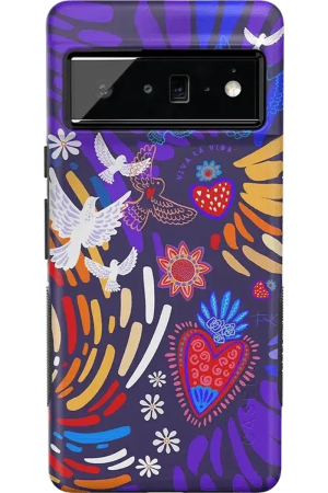 Viva La Vida | Frida Kahlo Collage Floral Google Pixel Case