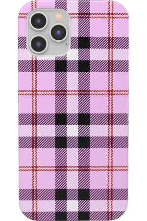 As if! | Light Purple Plaid Case