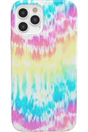Wild & Free | Classic Rainbow Tie Dye iPhone Case