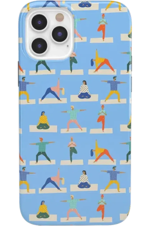 Go with the Flow | Light Blue Yoga Case