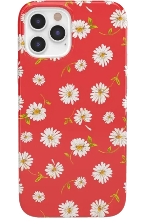 Daisy Daydream | Red Coral Floral Case