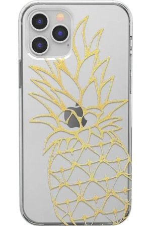 You're a Fine-Apple | Gold Pineapple Clear Case