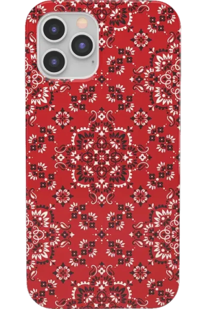 I'm with the Band | Red Bandana Print Case