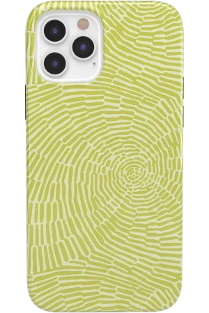 Swirl Away | Tea Green Geometric Case