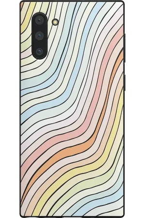 Ride The Wave | Pastel Rainbow Lined Samsung Case