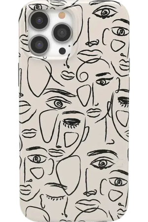 We're All Human | Minimal Face Art Case