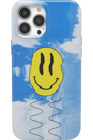 On Cloud Nine | Glitch Smiley Face Case