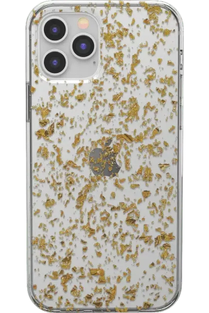 Morning Sparkle | Rose and Gold Flaked Clear Case