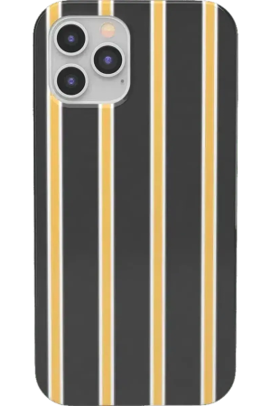 Fine Lines | Mustard Yellow Pinstripe iPhone Case