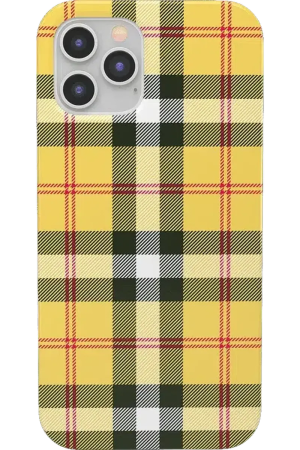 As if! | Yellow Plaid iPhone Case