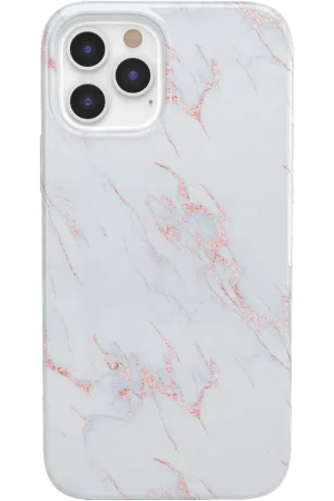 Subtle Blush | White and Pink Marble Case
