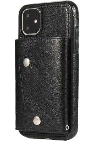 Black Vegan Leather | Wallet Case