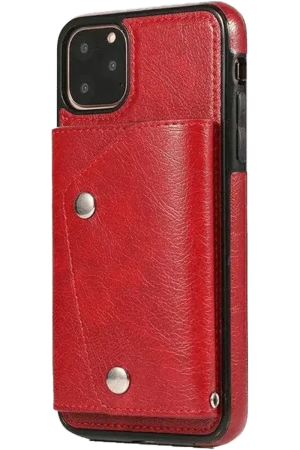 Red Vegan Leather | Wallet Case