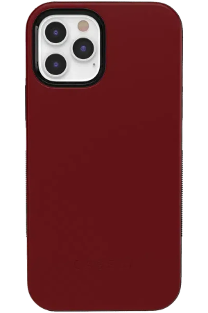 Burgundy Red on Black | Ultra-Protective Bold Case