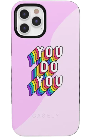 YOU DO YOU | Purple Print iPhone Case