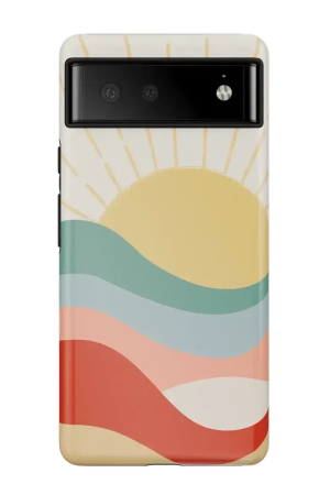 Here Comes the Sun | Colorblock Sunset Google Pixel Case
