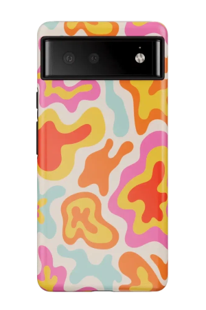 Tropical Color Splash | Abstract Retro Google Pixel Case