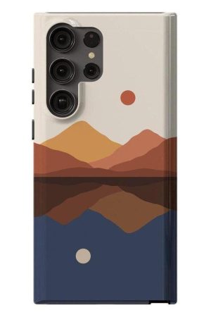 Opposites Attract | Day & Night Colorblock Mountains Samsung Case