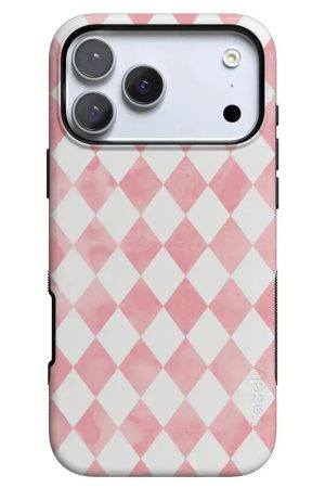 Queen of Diamonds | Pink Watercolor Case