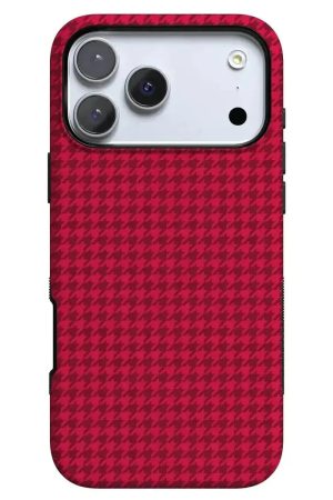 Best Dressed | Red Houndstooth Case