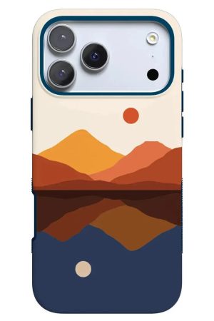 Opposites Attract | Day & Night Colorblock Mountains Case