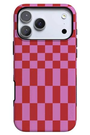 Vibe Check | Pink Checkerboard Case
