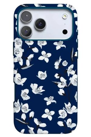 Floral Forest | Navy Cherry Blossom Floral Case
