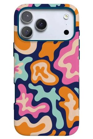 Midnight Color Splash | Abstract Retro Case